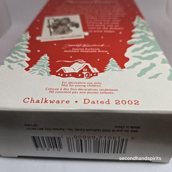 NEW 2002 Hallmark Chalkware "YULETIDE SANTA" MEMORIES OF CHRISTMAS w Post Card - Picture 3 of 3